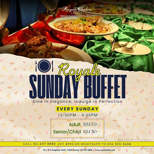 Sunday lunch buffet in George Town